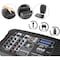 Pyle Pyle PA Speaker DJ Mixer Bundle - Portable Wireless Bluetooth System w/ USB SD XLR Inputs, Stand PPHP210AMX - alternate 8